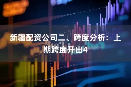 新疆配资公司　　二、跨度分析：　　上期跨度开出4
