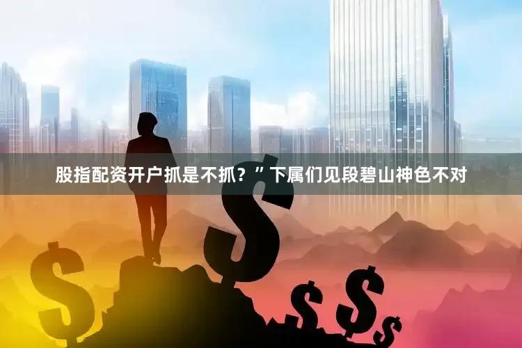 股指配资开户抓是不抓？”下属们见段碧山神色不对